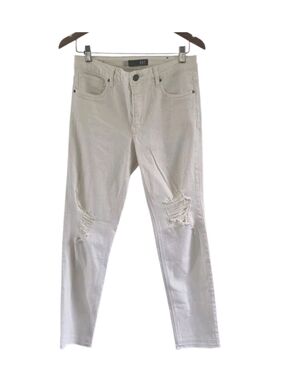 Kut From The Kloth High Rise Rachael Fab Ab Mom Jean Raw Hem Cream 4L 4 Long